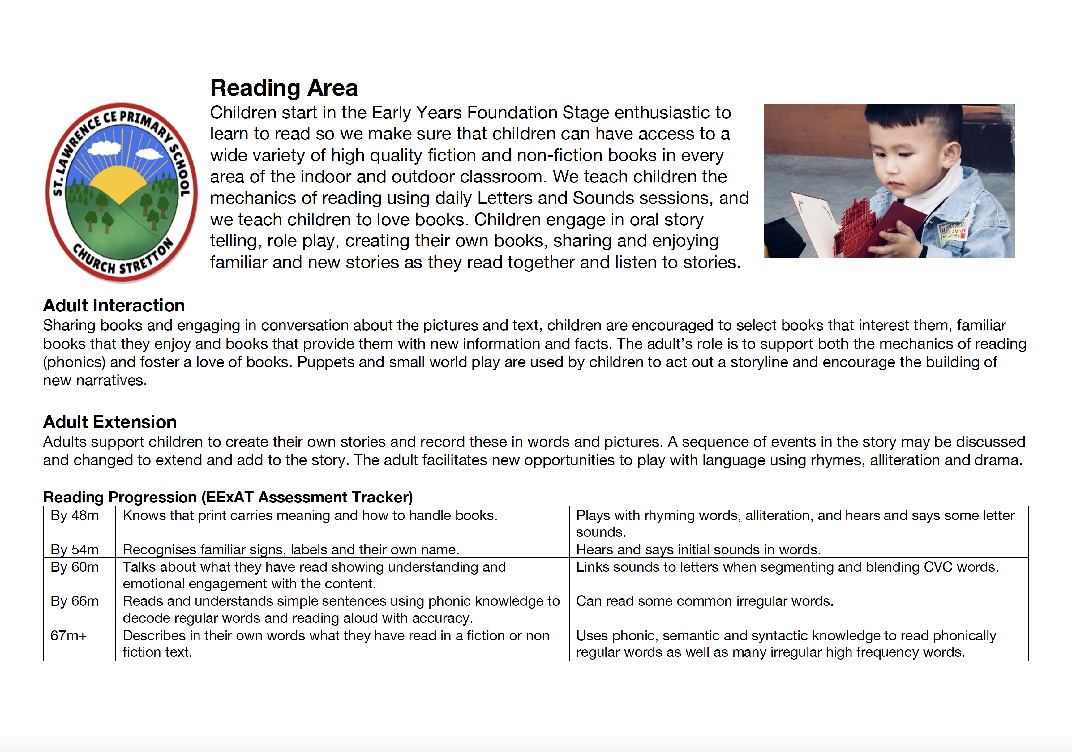 Continuous Provision - Reading Area